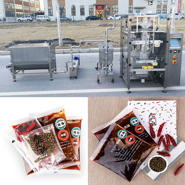 星火調(diào)味醬料給袋式包裝機械展示